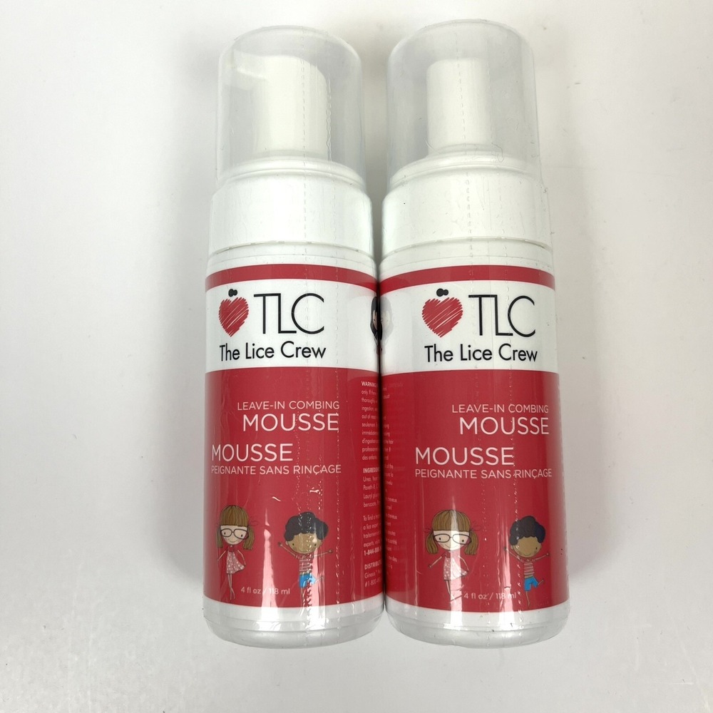 New Lot of Two The Lice Crew Mousse 4 Fl oz Each by Purebeauty Lice Prevention